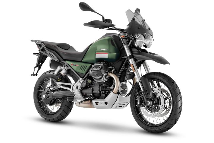 Moto Guzzi V85 TT E5 Verde Altaj Front Right